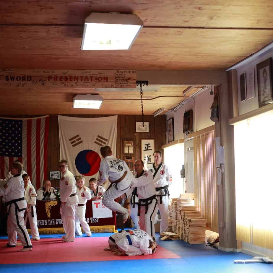 2016 Tae Kwon Do students test for promotion