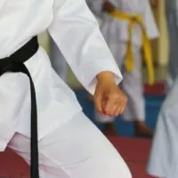 Taekwondo belts athletes
